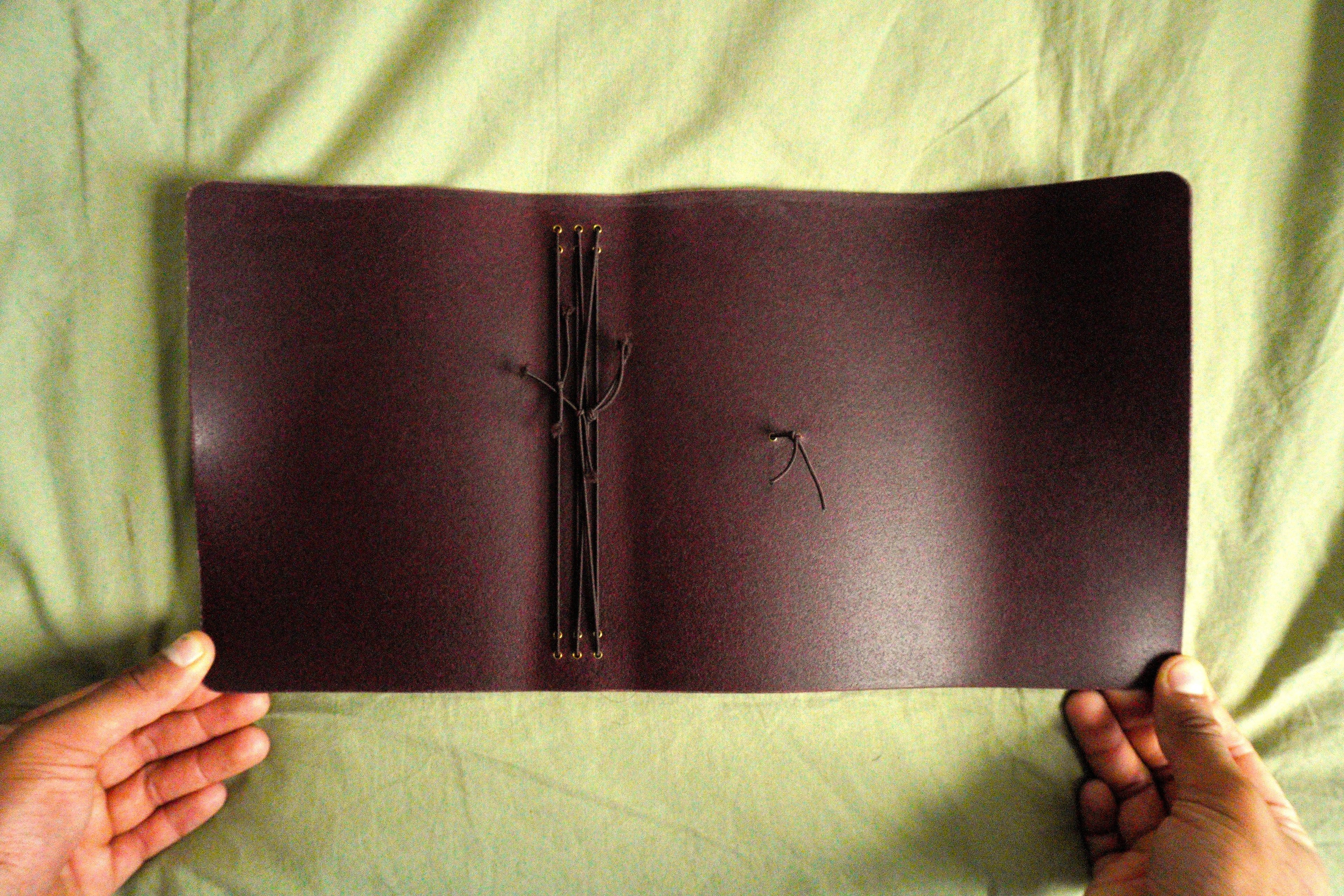 Limited Edition TRIFOLD Leather Journal Cover Metropolitan Collection (Extended Lip)